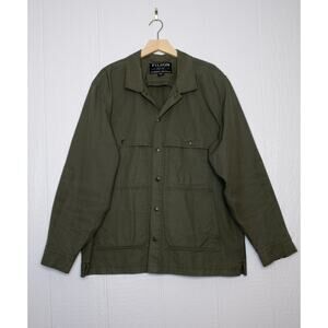 C.C. FILSON CO. Men's Otter Green Canvas Workwear Cruiser Field Jacket SIZE XL